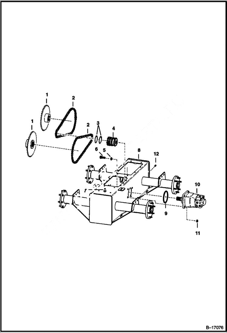 Схема запчастей Bobcat 500s - DRIVE TRAIN DRIVE TRAIN