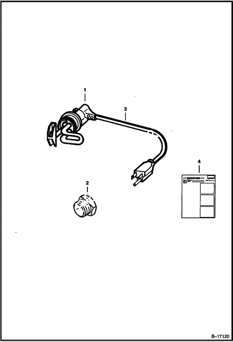 Схема запчастей Bobcat 400s - BLOCK HEATER ACCESSORIES & OPTIONS