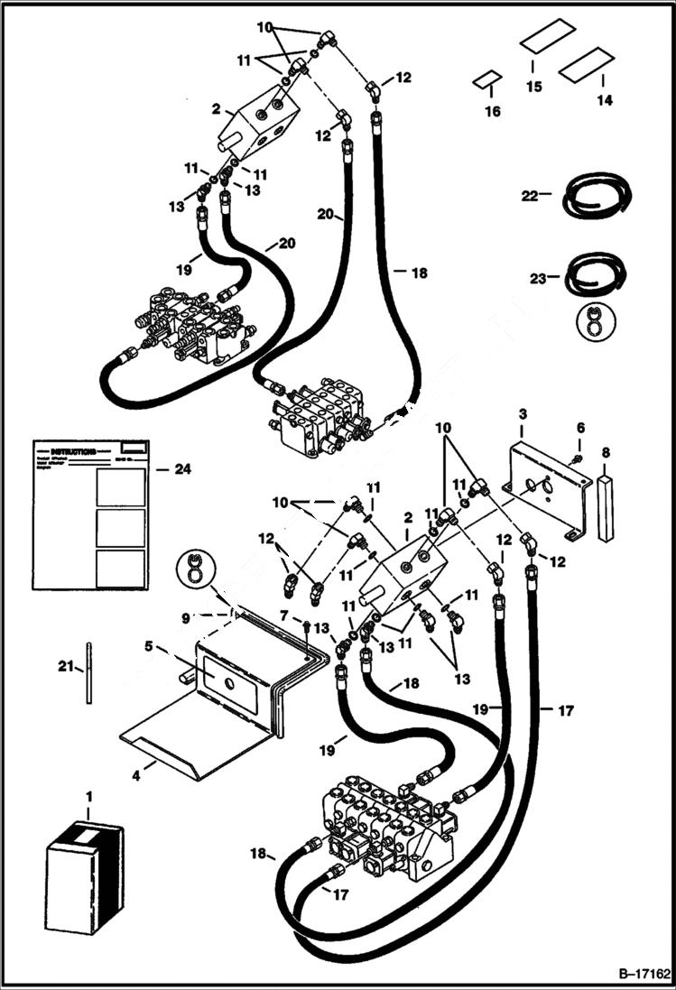 Схема запчастей Bobcat 328 - ISO/STD CONVERSION KIT (S/N 514013001-514014899) ACCESSORIES & OPTIONS