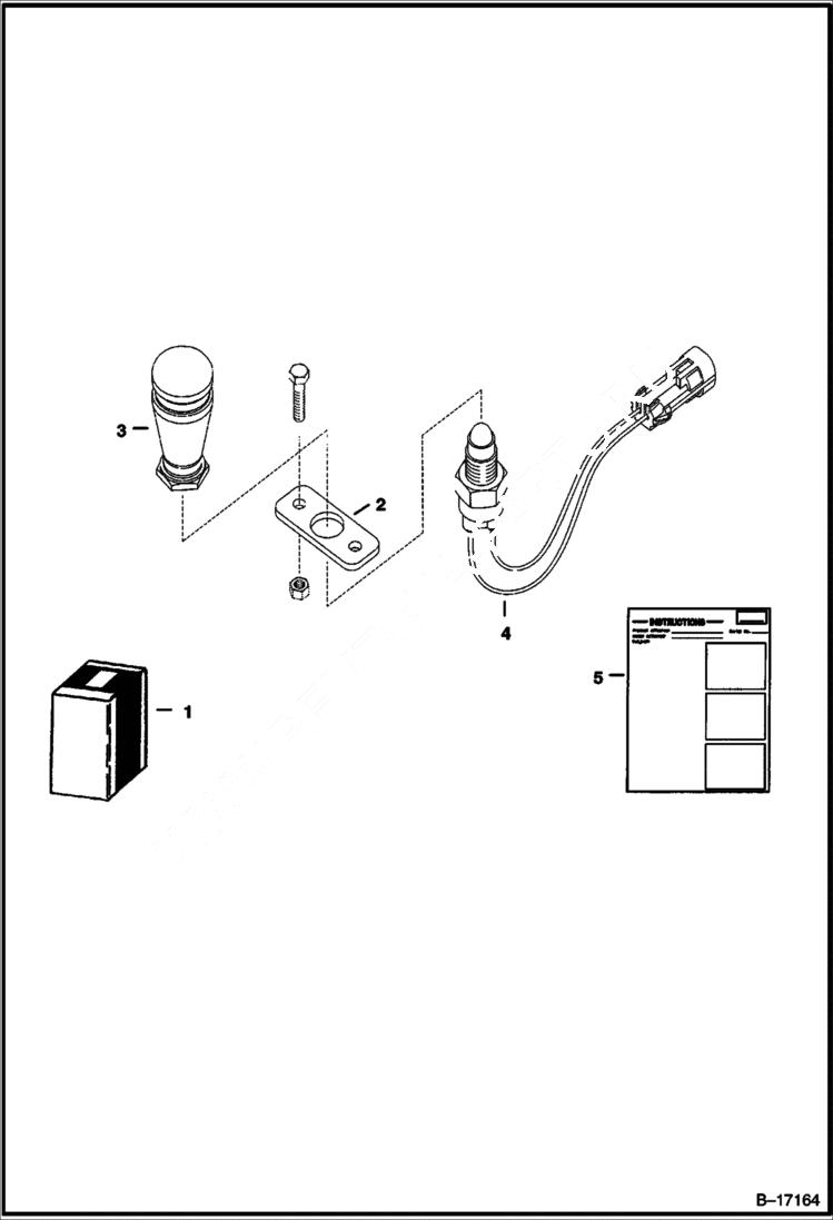 Схема запчастей Bobcat 337 - TWO SPEED SWITCH KIT ACCESSORIES & OPTIONS