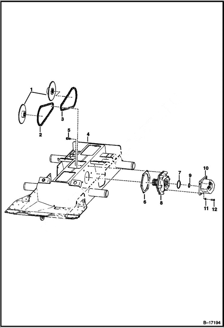 Схема запчастей Bobcat 600s - DRIVE TRAIN DRIVE TRAIN