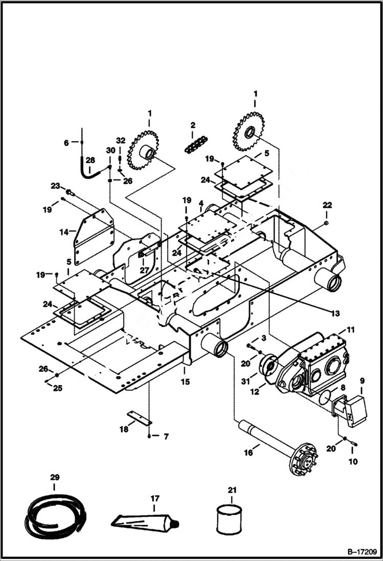 Схема запчастей Bobcat 900s - DRIVE TRAIN DRIVE TRAIN