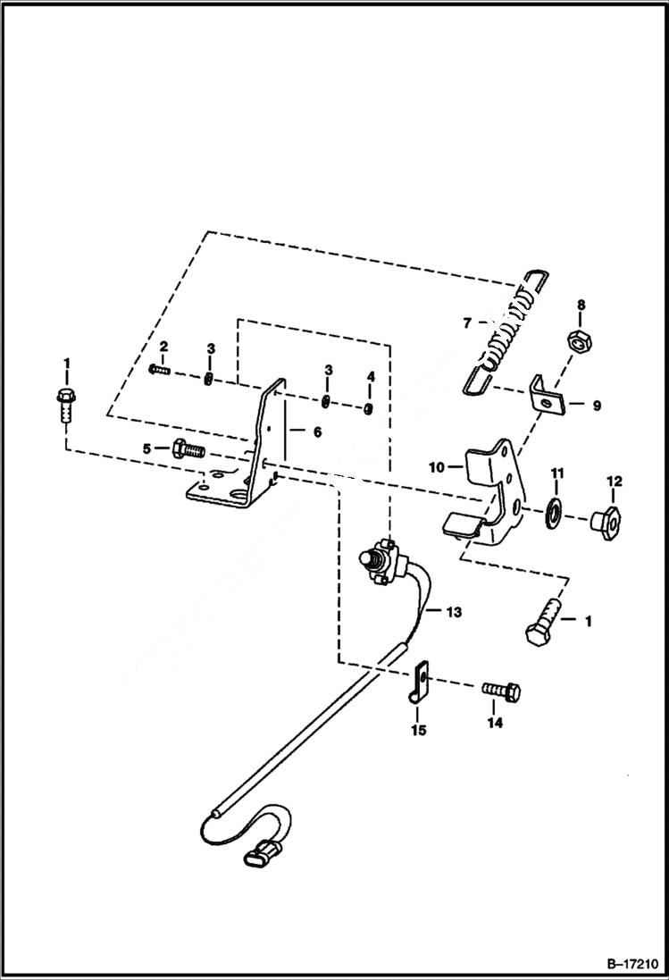 Схема запчастей Bobcat 900s - DISC BRAKE (S/N 562215999 & Below, 516515999 & Below) DRIVE TRAIN