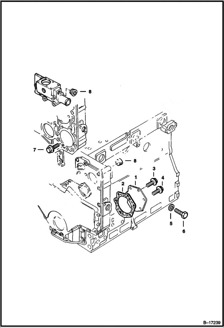 Схема запчастей Bobcat 900s - PLATE EXTERNAL POWER UNIT