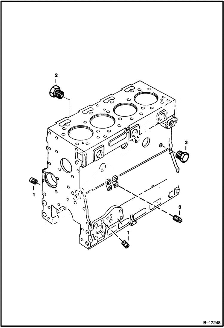 Схема запчастей Bobcat 900s - ENGINE PLUGS POWER UNIT