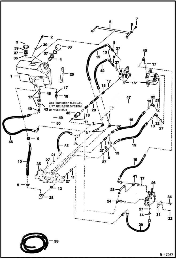 Схема запчастей Bobcat 700s - HYDROSTATIC CIRCUITRY HYDROSTATIC SYSTEM