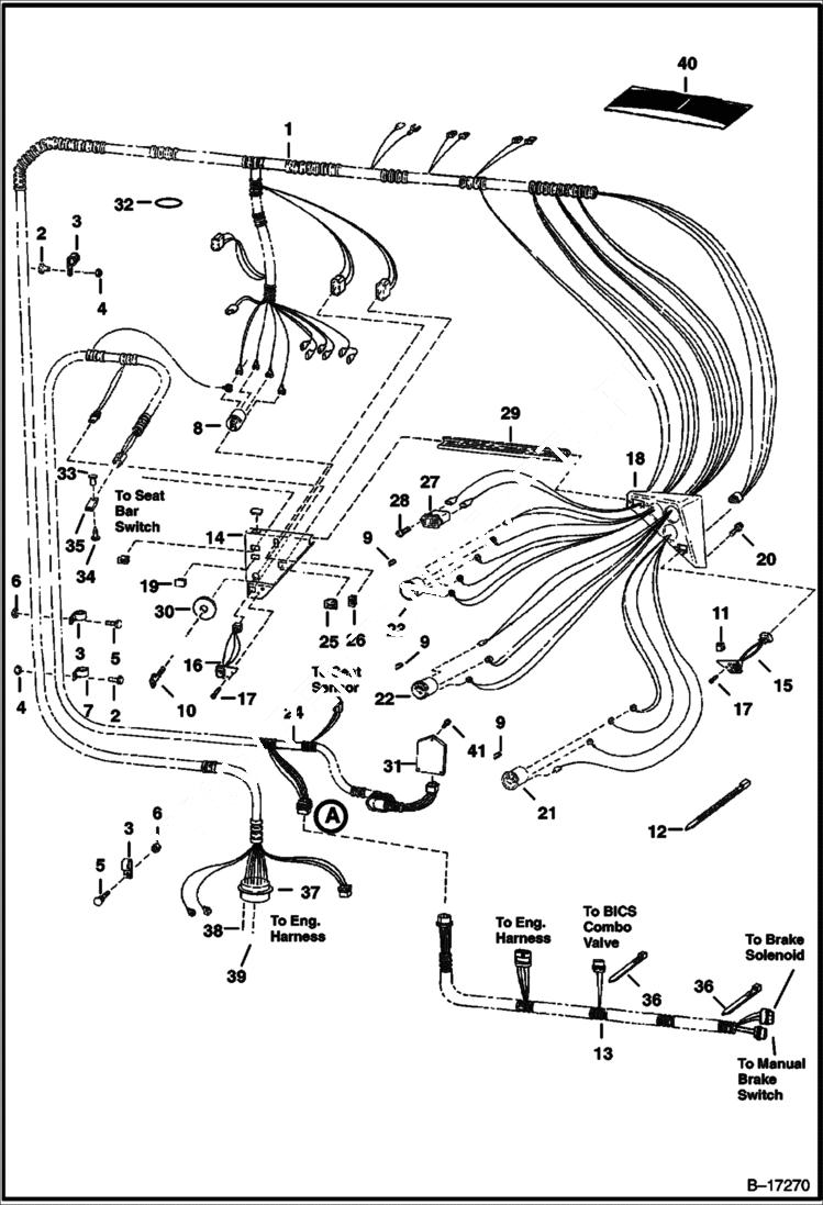 Схема запчастей Bobcat 700s - CAB ELECTRICAL CIRCUITRY ELECTRICAL SYSTEM