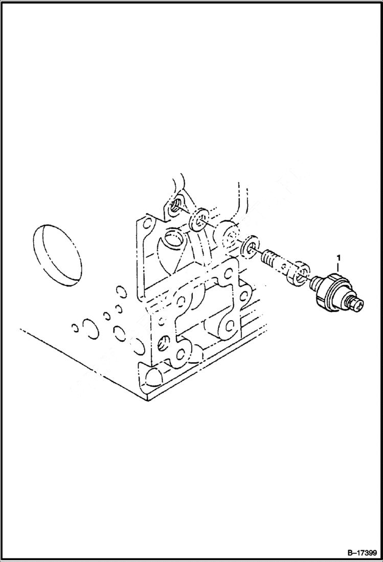 Схема запчастей Bobcat B250 - OIL SWITCH Tier I 5722 11001 & Abv POWER UNIT