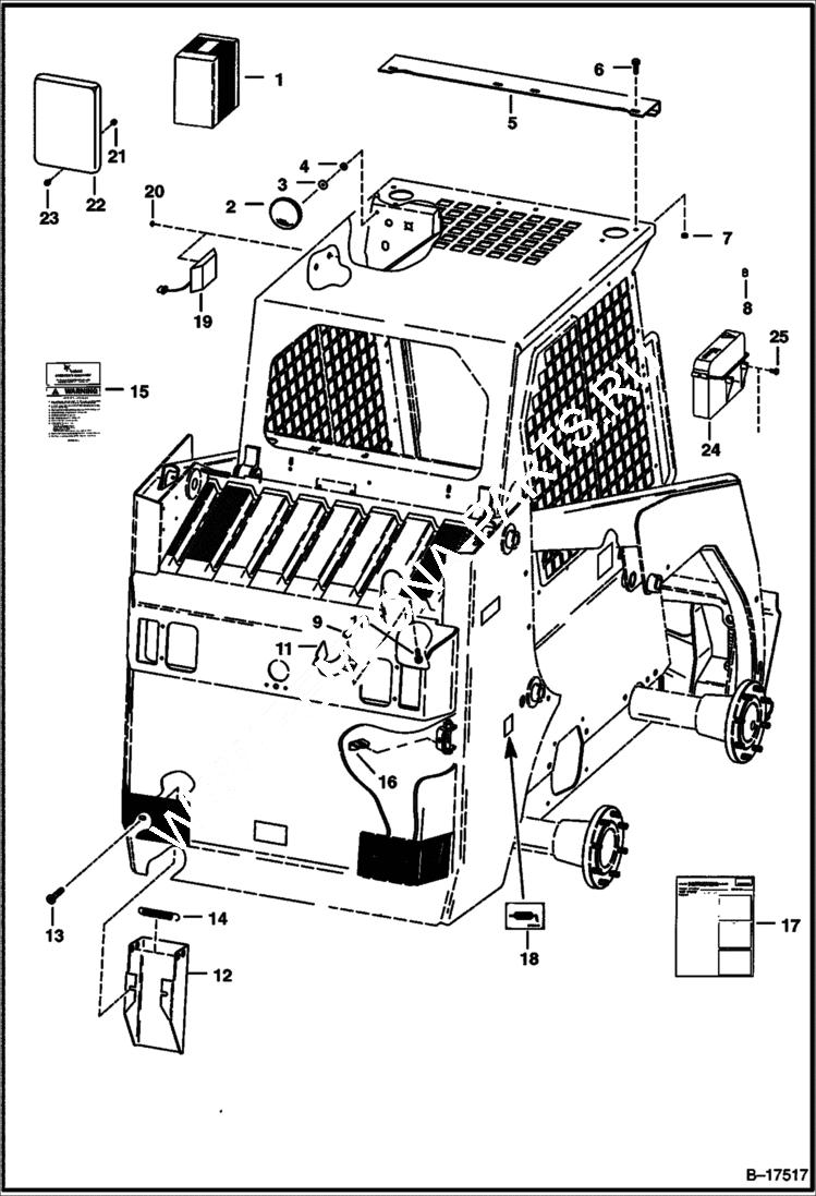 Схема запчастей Bobcat 700s - EUROPEAN ACCESSORIES ACCESSORIES & OPTIONS