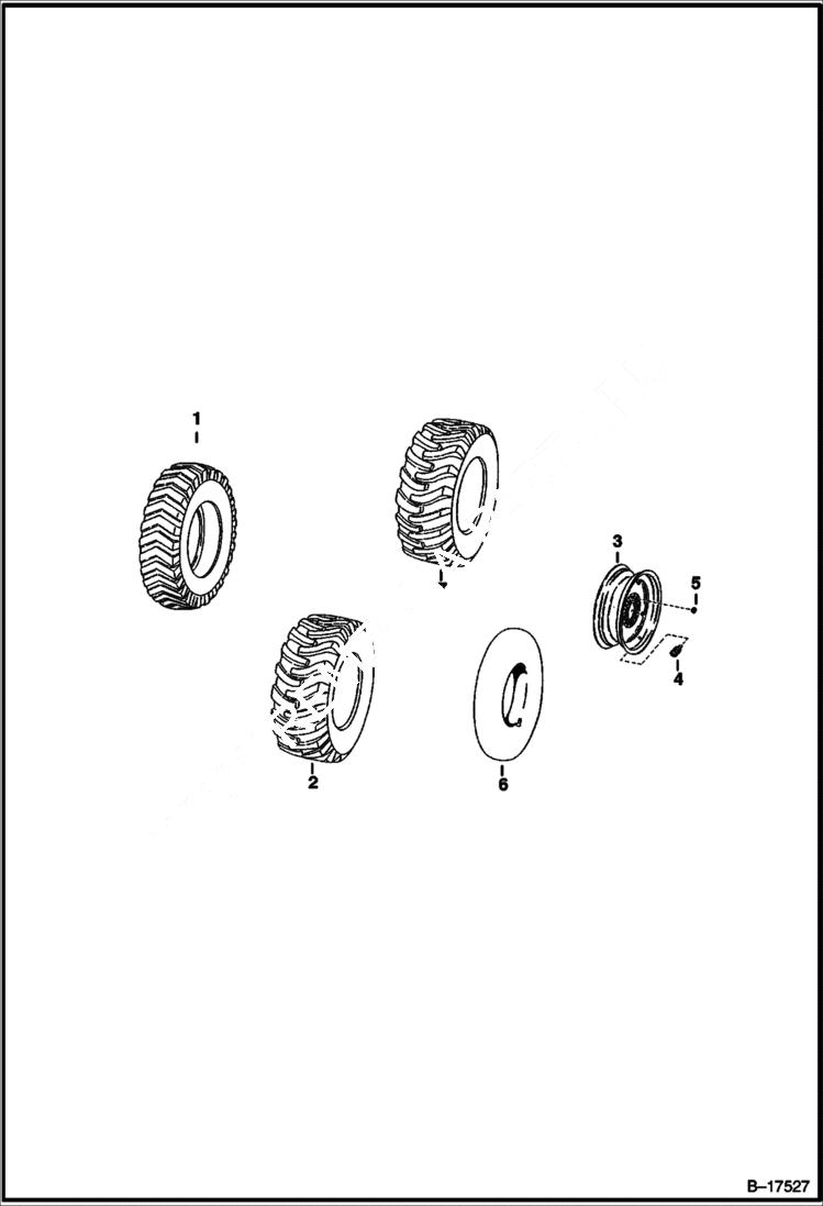 Схема запчастей Bobcat 400s - TIRES & RIMS ACCESSORIES & OPTIONS