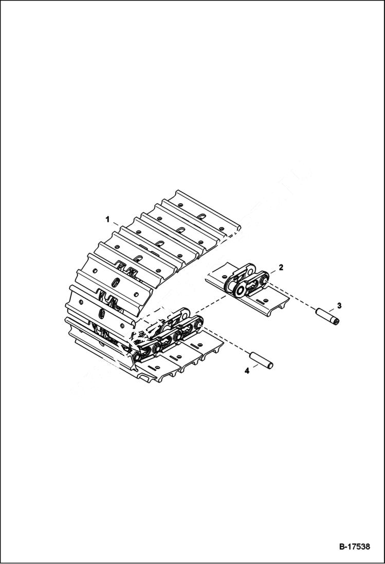 Схема запчастей Bobcat 322 - TRACKS (Steel) ACCESSORIES & OPTIONS