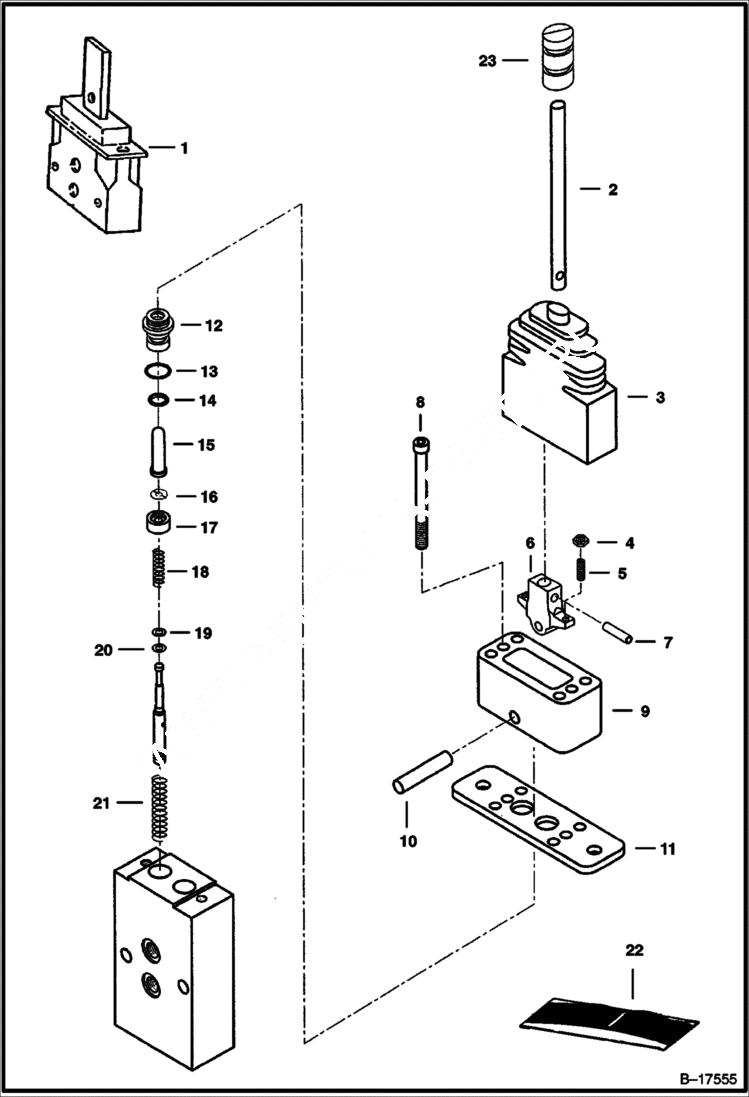 Схема запчастей Bobcat 900s - CONTROLLER HYDROSTATIC SYSTEM