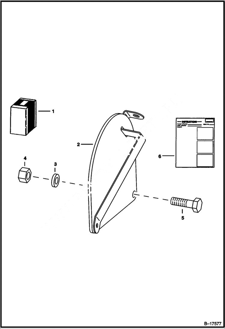 Схема запчастей Bobcat 900s - ACCESS COVER (Hyd. Tank Fill Cap) ACCESSORIES & OPTIONS