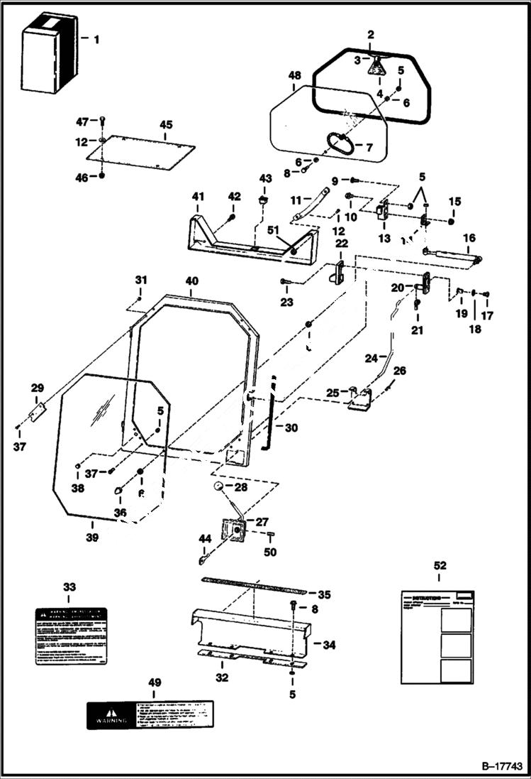 Схема запчастей Bobcat 500s - CAB ENCLOSURE (Special Applications) ACCESSORIES & OPTIONS