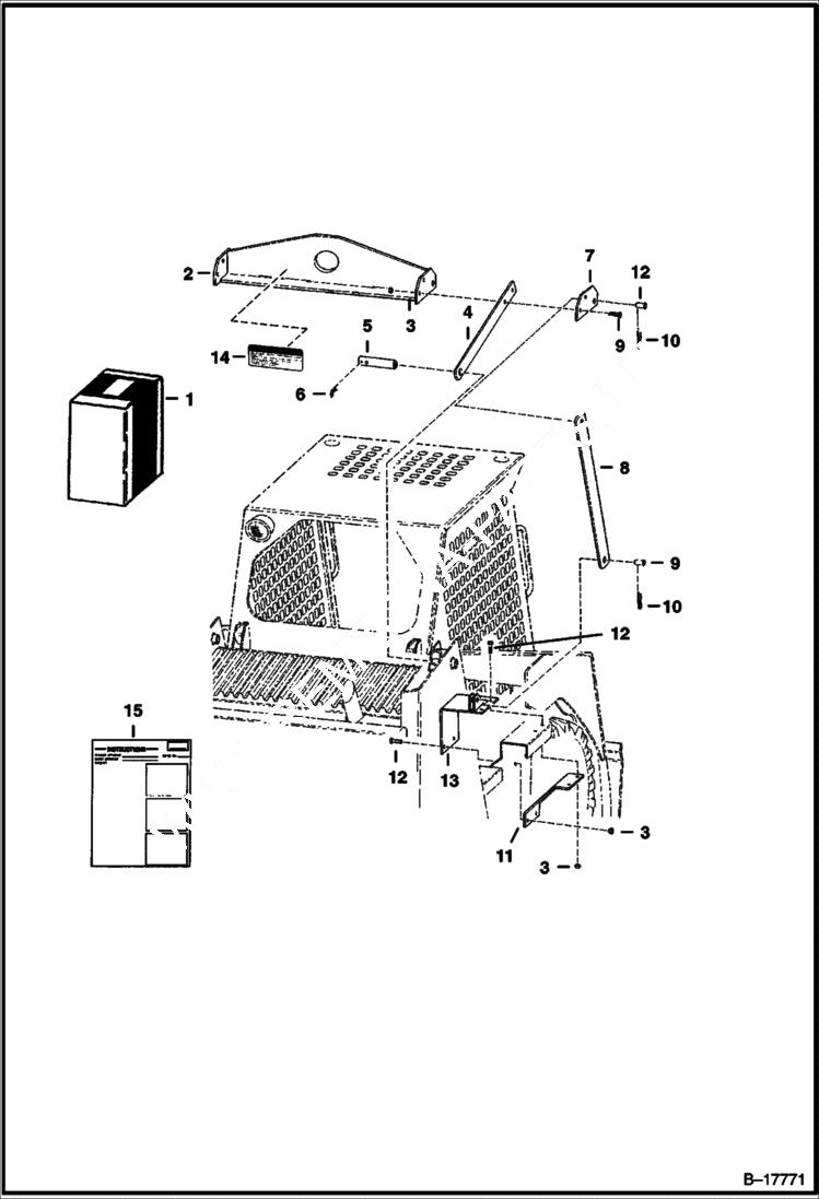 Схема запчастей Bobcat 500s - SINGLE POINT LIFT KIT ACCESSORIES & OPTIONS