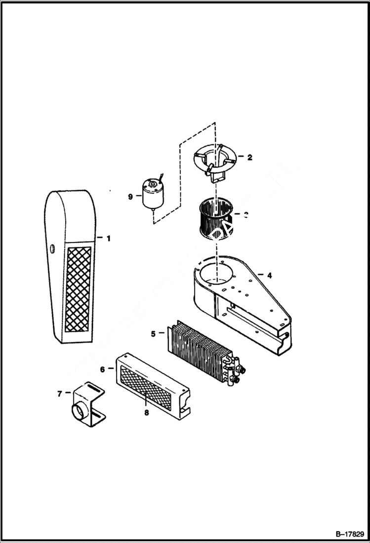 Схема запчастей Bobcat 500s - HEATER (Red Dot) ACCESSORIES & OPTIONS