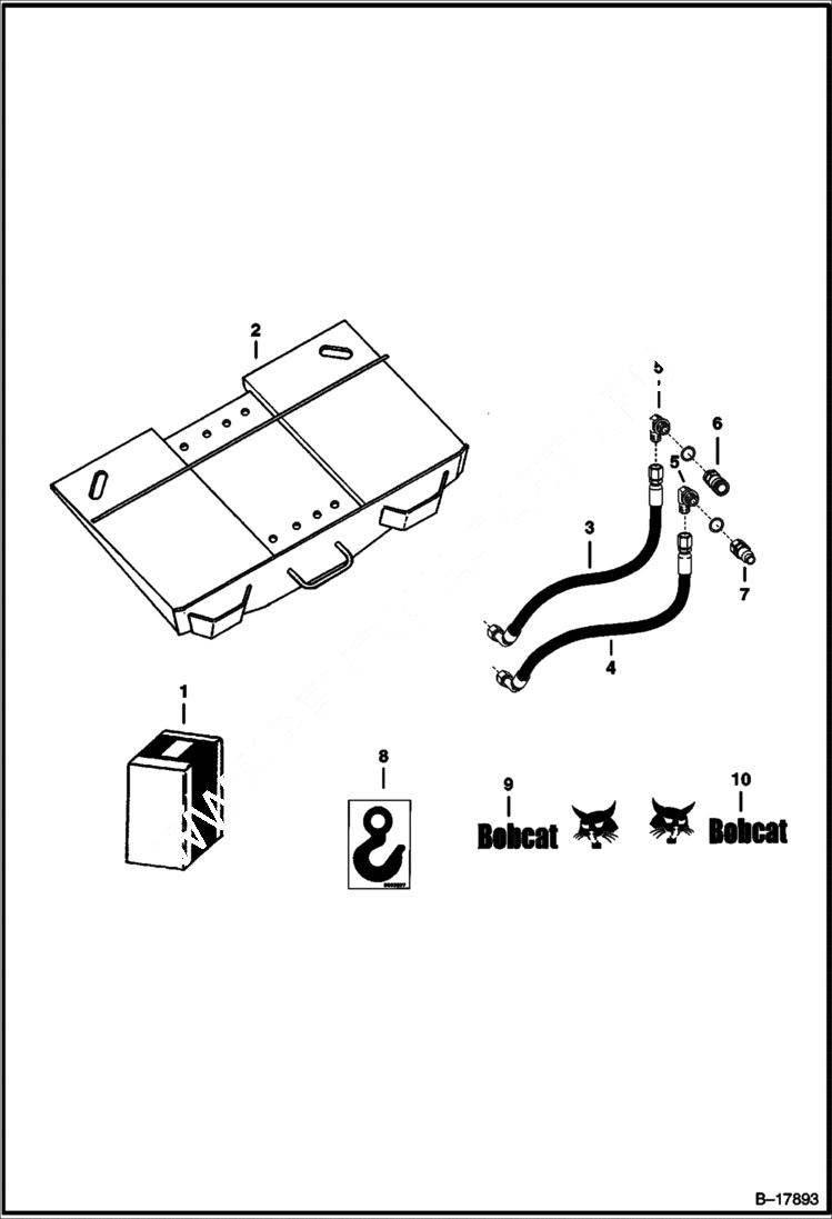 Схема запчастей Bobcat BREAKERS - BREAKER (Bob-Tach Conversion Kit) (Converts Excavator Mounted to Bob-Tach Mounted) (6560) Loader