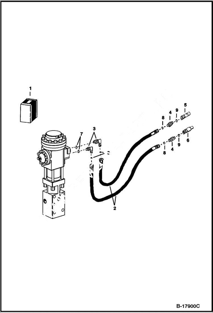 Схема запчастей Bobcat BREAKERS - BREAKER (Hose Kit) (B700) (Use on 730SH) Loader