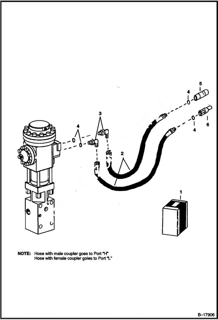 Схема запчастей Bobcat BREAKERS - BREAKER (Hose Kit) (B850) (B950) (Use on 325, 331) Экскаваторы