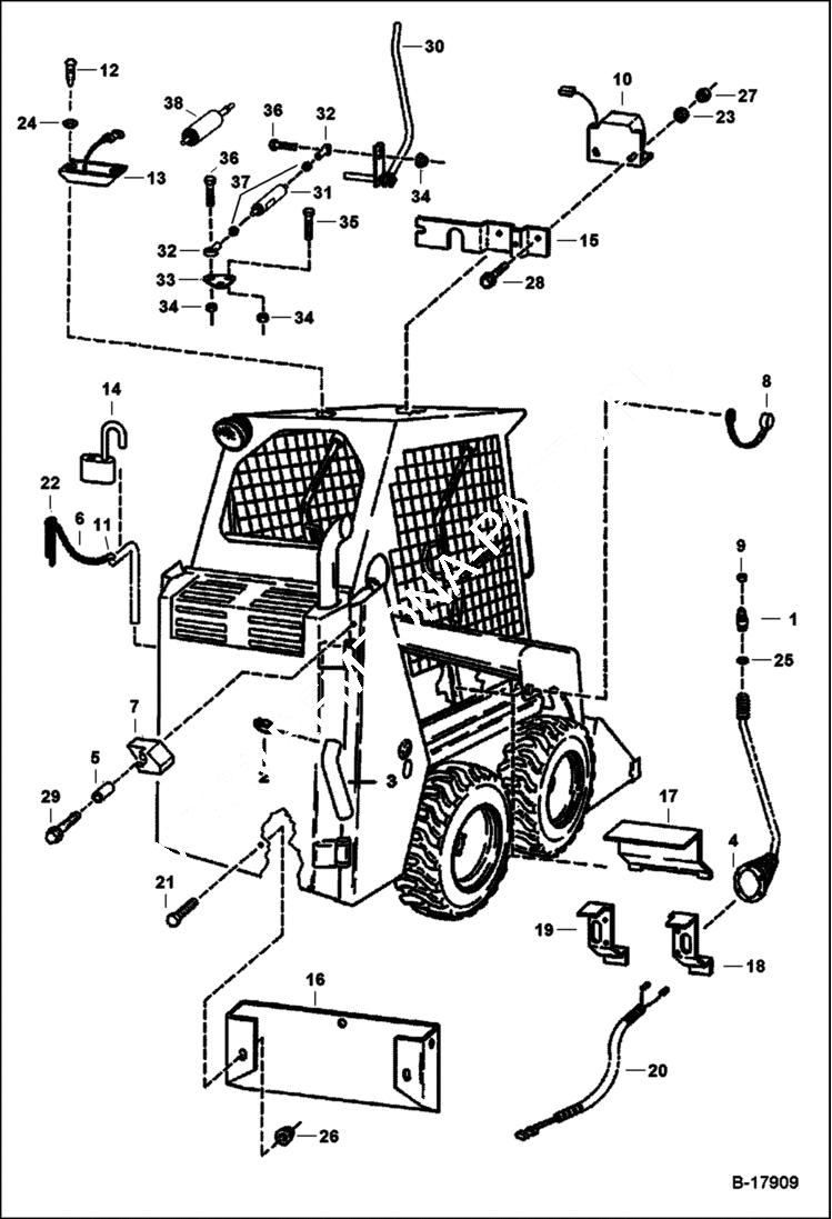 Схема запчастей Bobcat 400s - EUROPEAN ACCESSORIES ACCESSORIES & OPTIONS