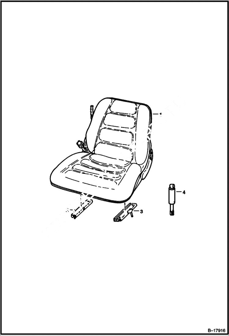 Схема запчастей Bobcat 400s - SUSPENSION SEAT ACCESSORIES & OPTIONS