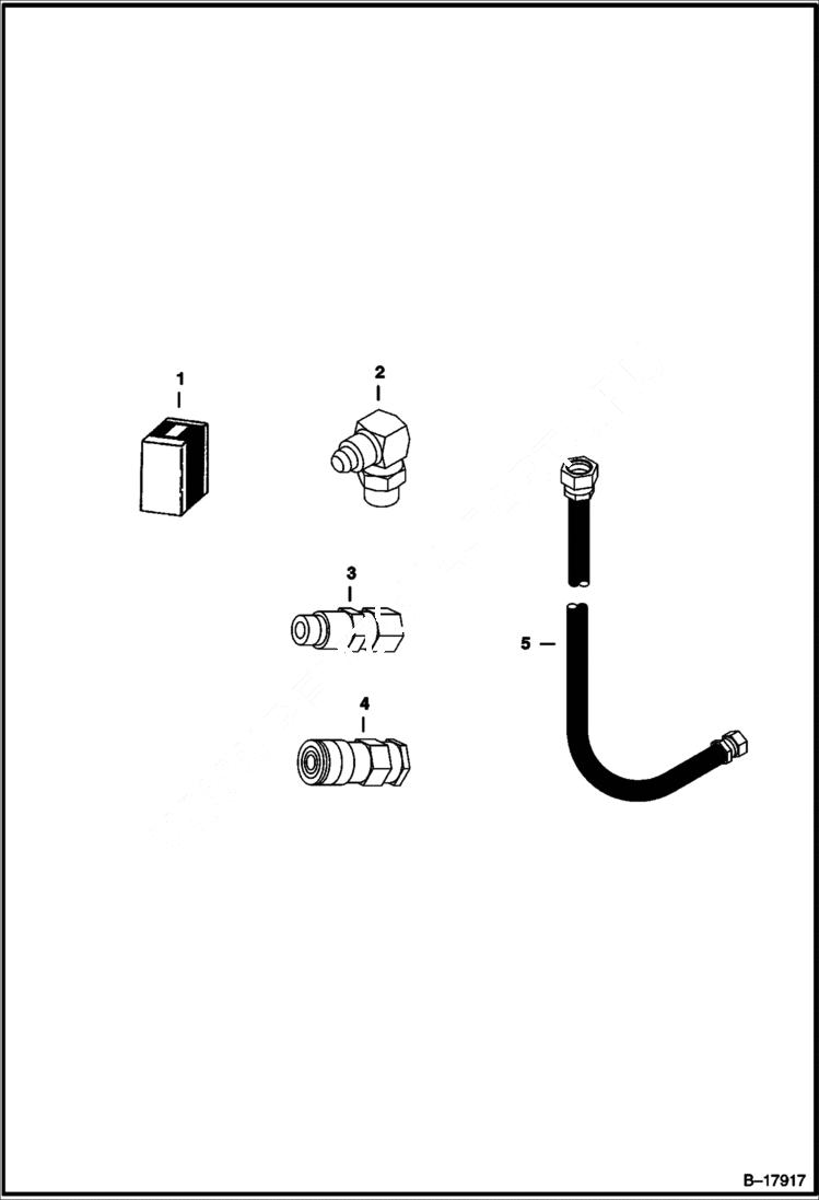 Схема запчастей Bobcat CUTTER CRUSHERS - CUTTER CRUSHER (Hose Kit) (Model 30) (Model 40) (500 thru 800 Series Radius Boom Loaders) Loader