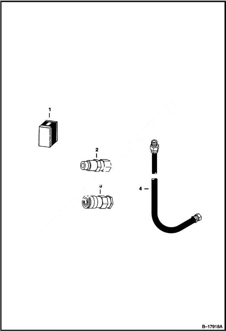 Схема запчастей Bobcat CUTTER CRUSHERS - CUTTER CRUSHER (Hose Kit) (Model 30) (Model 40) (328/334/337) Loader