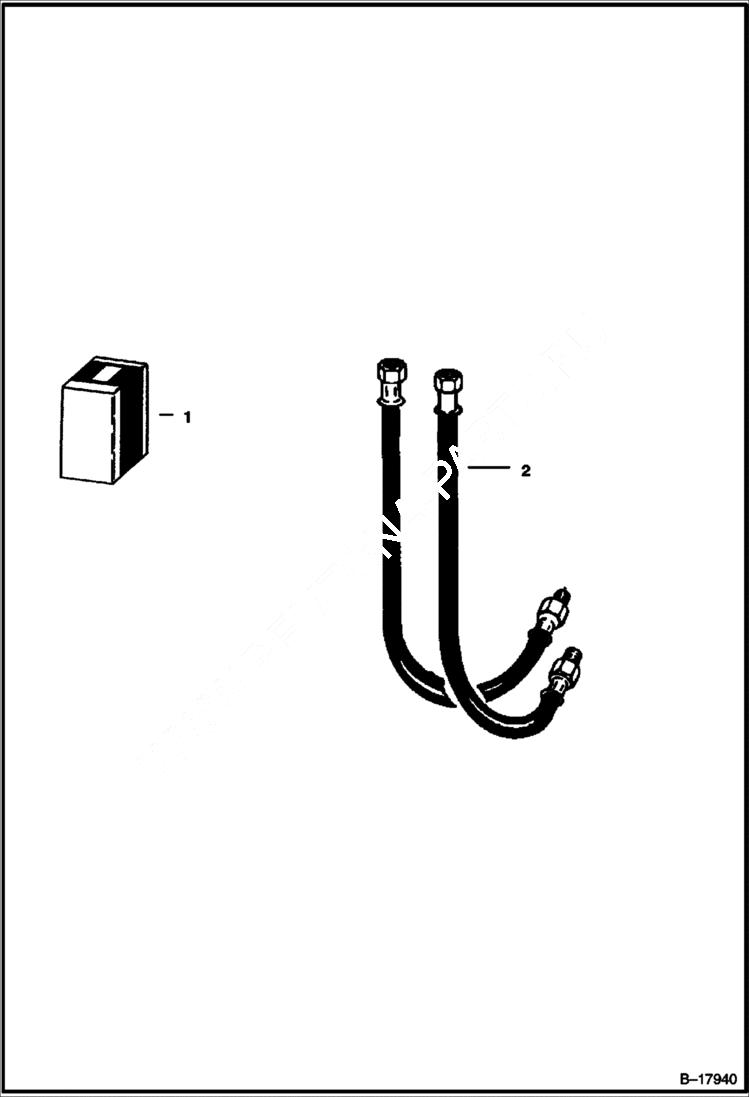 Схема запчастей Bobcat 700s - REAR HOSE KIT ACCESSORIES & OPTIONS