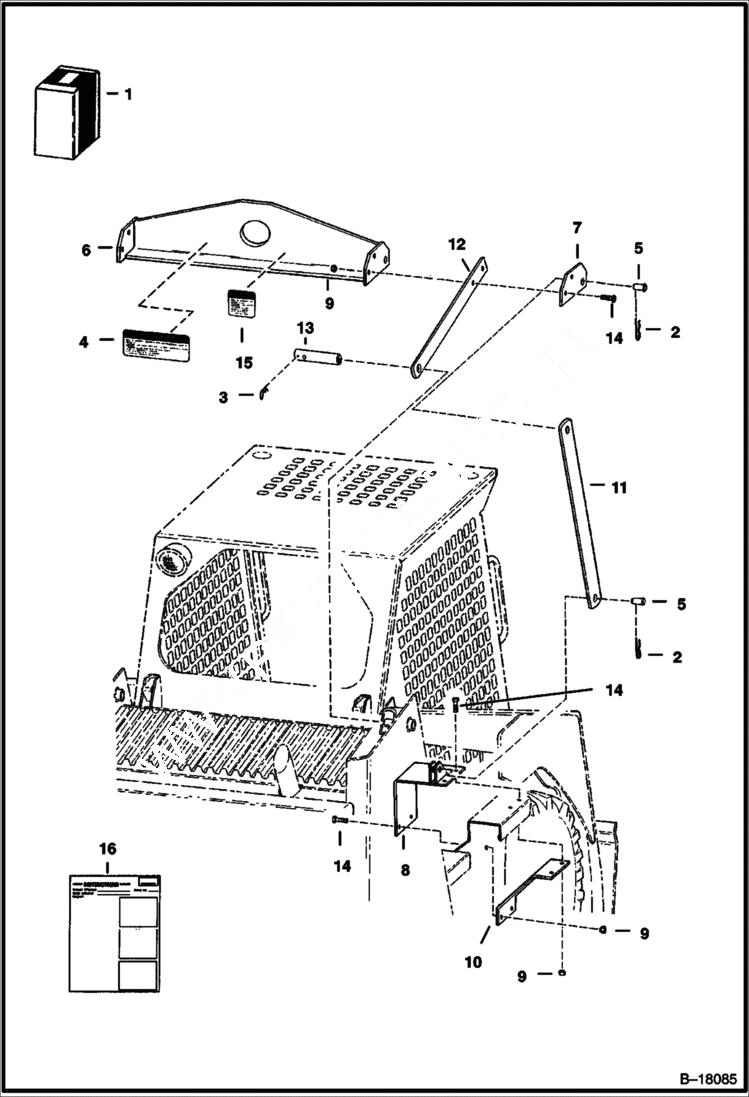 Схема запчастей Bobcat 700s - SINGLE POINT LIFT (S/N 51001 & Above) ACCESSORIES & OPTIONS