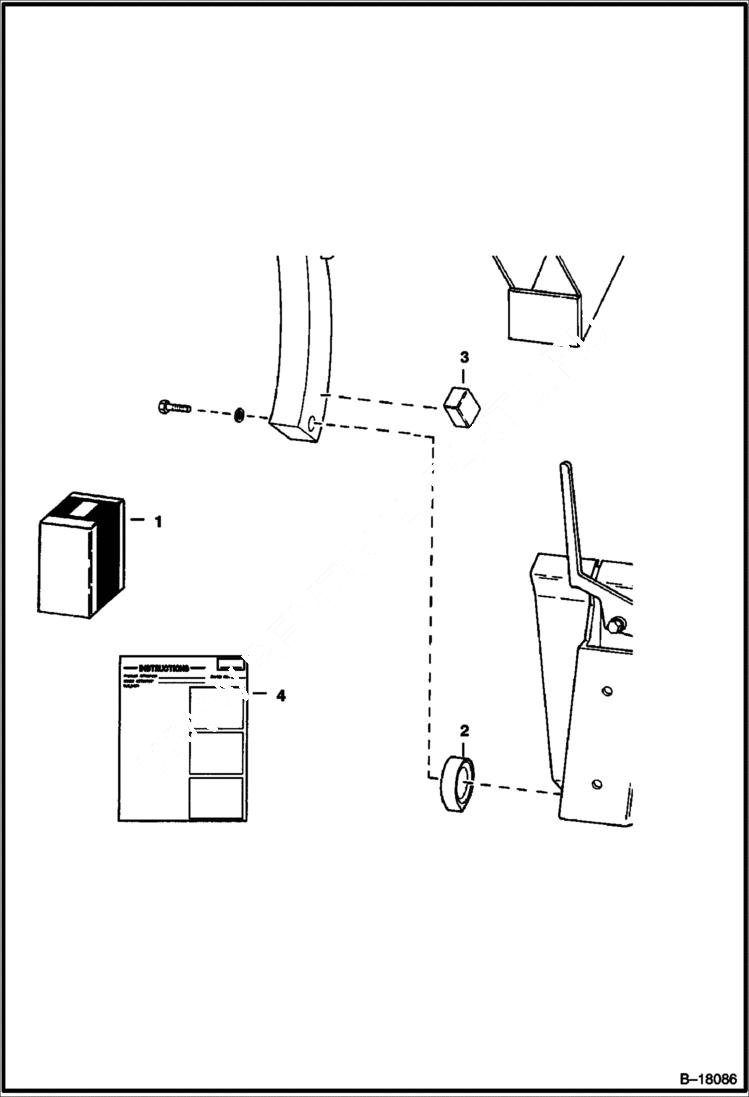 Схема запчастей Bobcat 700s - TILT STOP KIT ACCESSORIES & OPTIONS