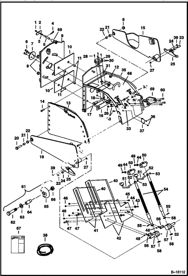 Схема запчастей Bobcat PLANERS - PLANER (Housing Group) (Standard Flow Planer) (14 231200101 & Above) Loader