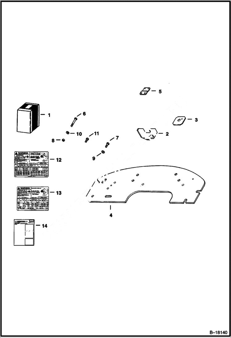 Схема запчастей Bobcat 334 - COUNTERWEIGHT ACCESSORIES & OPTIONS