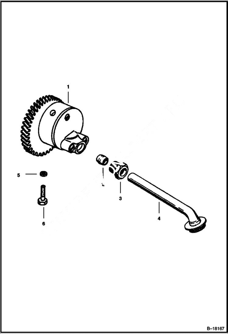 Схема запчастей Bobcat 700s - ENGINE OIL PUMP POWER UNIT