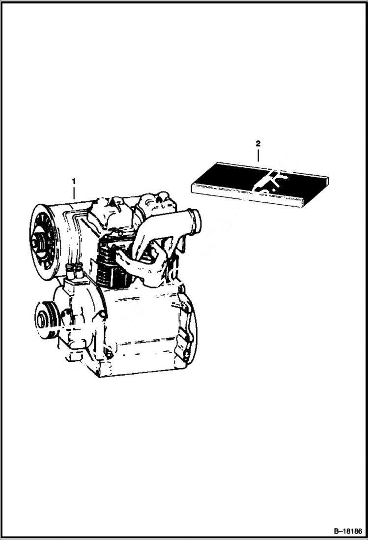 Схема запчастей Bobcat 700s - ENGINE (Deutz F2L-511D) POWER UNIT