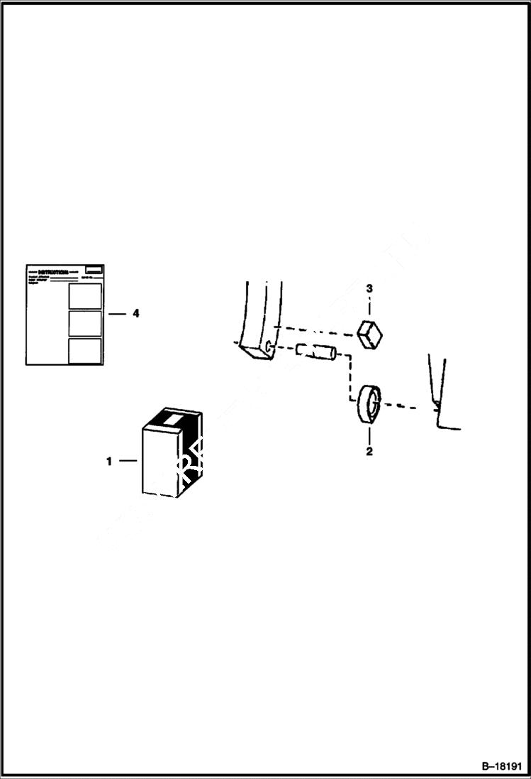 Схема запчастей Bobcat 600s - TILT STOP KIT ACCESSORIES & OPTIONS