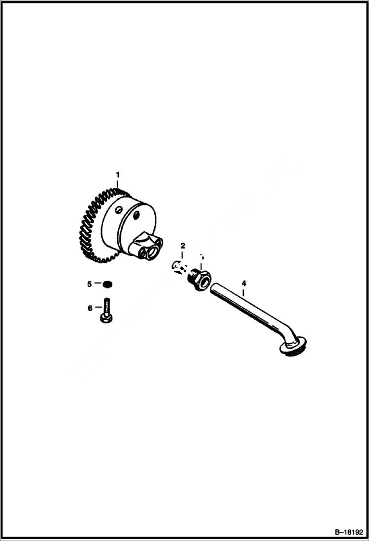 Схема запчастей Bobcat 700s - ENGINE OIL PUMP (Deutz 511) POWER UNIT