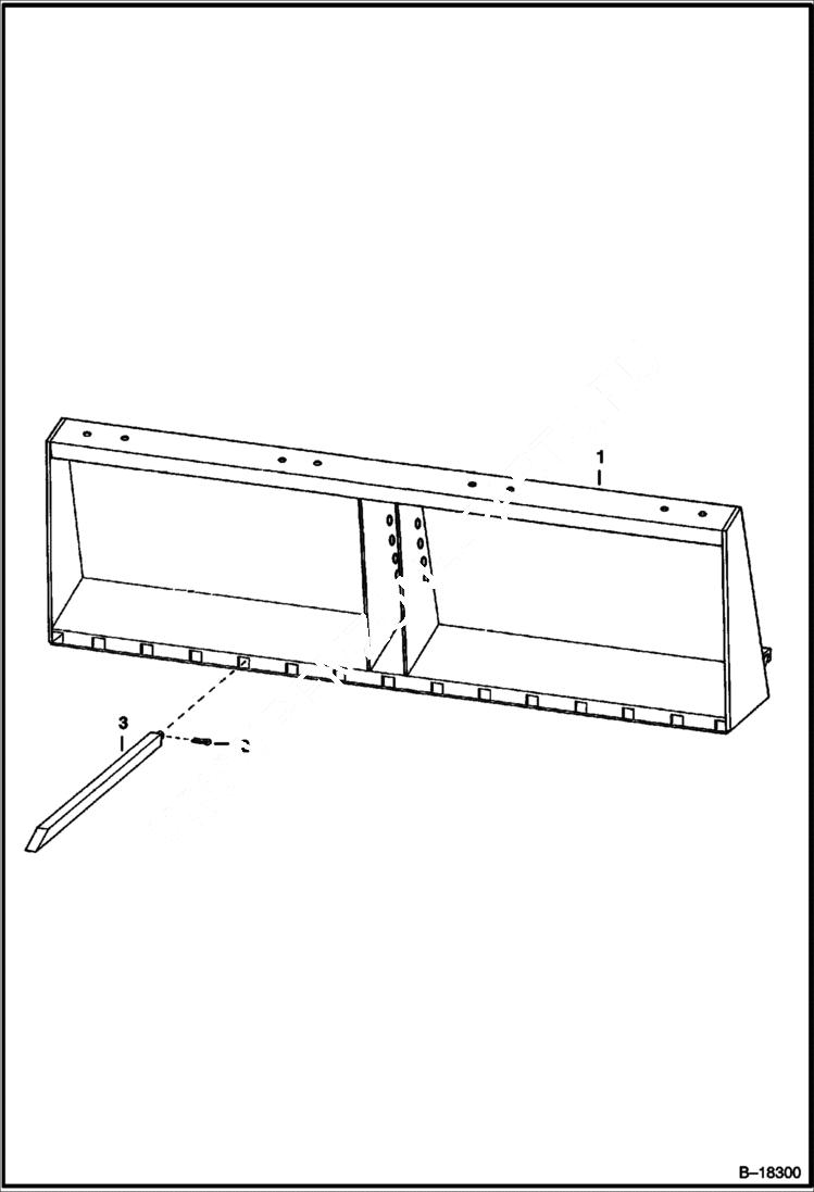 Схема запчастей Bobcat UTILITY FORKS - UTILITY FORK - 600 & 700 Series Loader