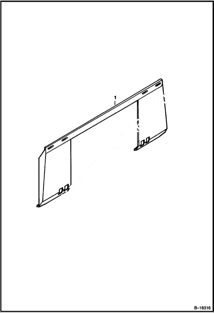 Схема запчастей Bobcat UTILITY FRAMES - UTILITY MOUNTING FRAME - 500, 630-800 Series Loader