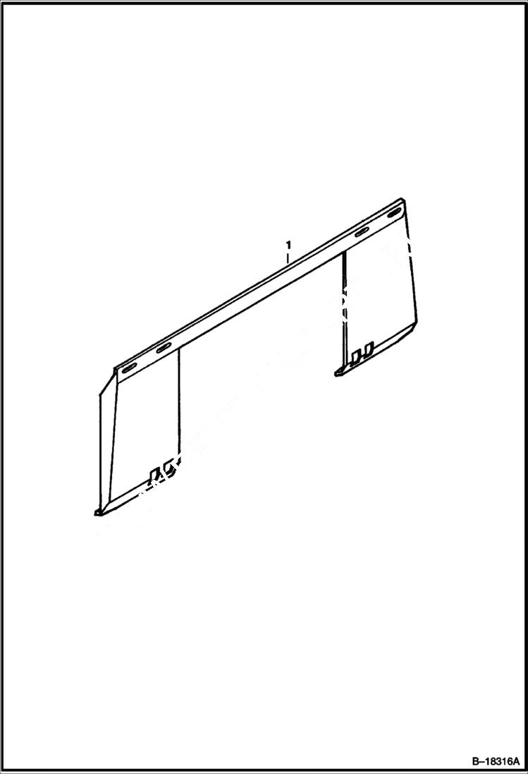 Схема запчастей Bobcat UTILITY FRAMES - UTILITY MOUNTING FRAME - T200, 883 & 963 Loader