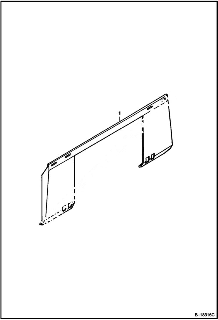 Схема запчастей Bobcat UTILITY FRAMES - UTILITY MOUNTING FRAME - 1600 & 2000 Loader