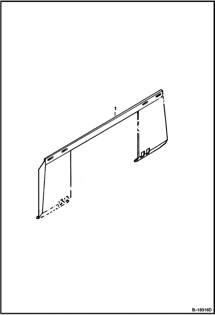 Схема запчастей Bobcat UTILITY FRAMES - UTILITY MOUNTING FRAME - 2400 Series Loader