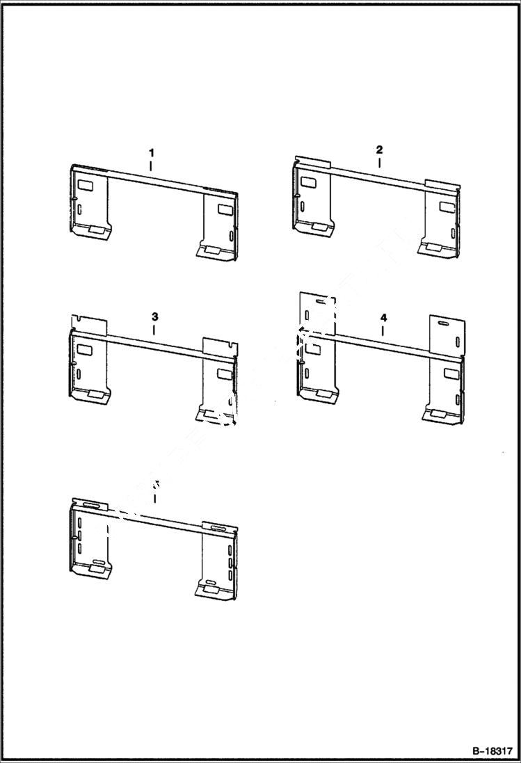 Схема запчастей Bobcat UTILITY FRAMES - UNIVERSAL ATTACHMENT BRACKETS Attachments Plus Loader