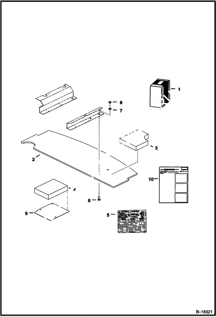 Схема запчастей Bobcat 337 - COUNTERWEIGHT KIT (337 Only) ACCESSORIES & OPTIONS