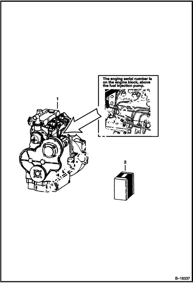 Схема запчастей Bobcat 900s - PERKINS DIESEL ENGINE POWER UNIT