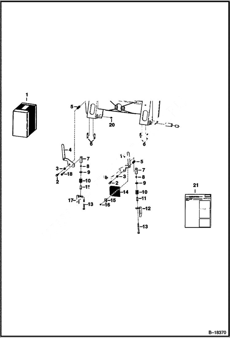 Схема запчастей Bobcat 600s - BOB-TACH LINKAGE KIT ACCESSORIES & OPTIONS