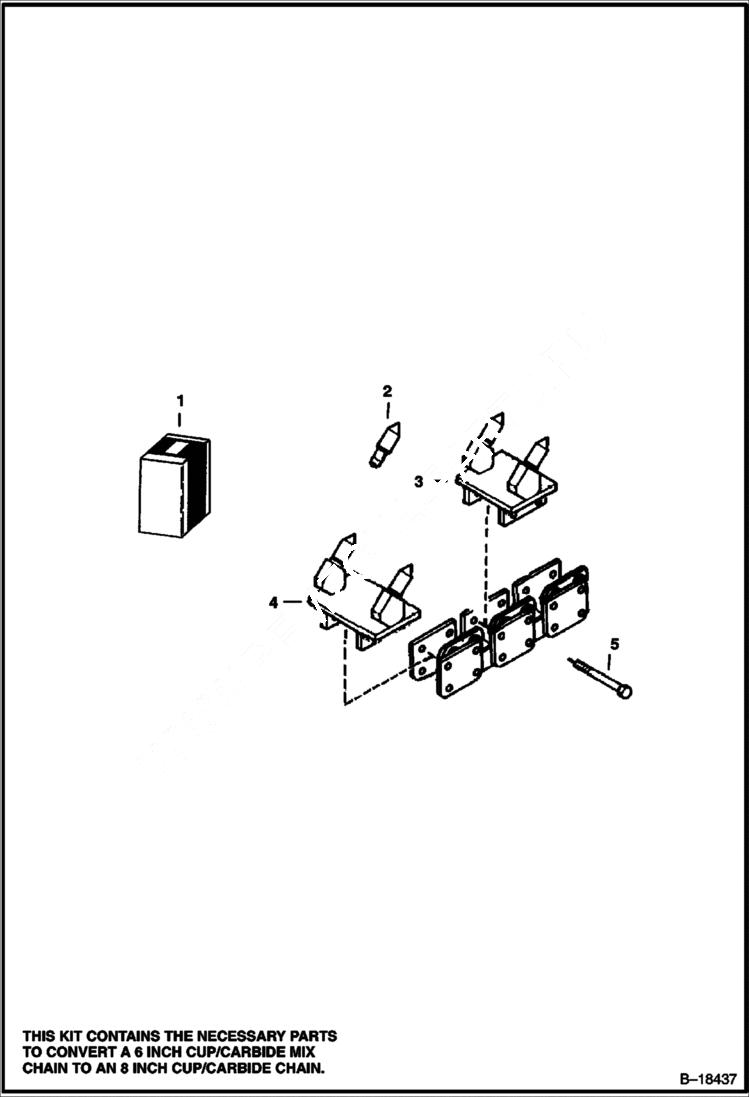 Схема запчастей Bobcat TRENCHERS - TRENCHER (Spacer Kit) (LT304) Loader