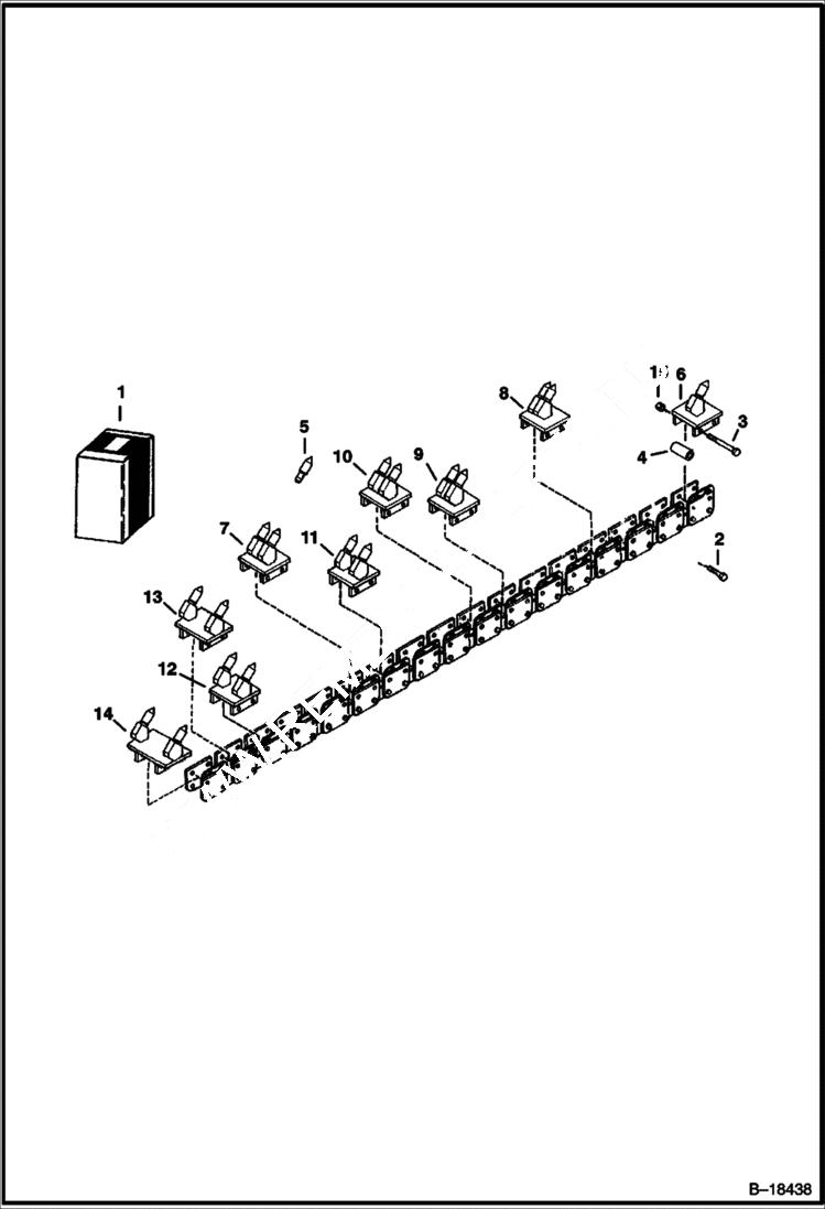 Схема запчастей Bobcat TRENCHERS - TRENCHER (Spacer Kit) (LT304) Loader