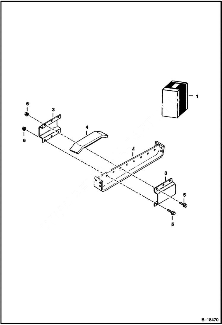 Схема запчастей Bobcat TRENCHERS - TRENCHER (Chain Guides) (1524 mm (5)) (LT405) Loader