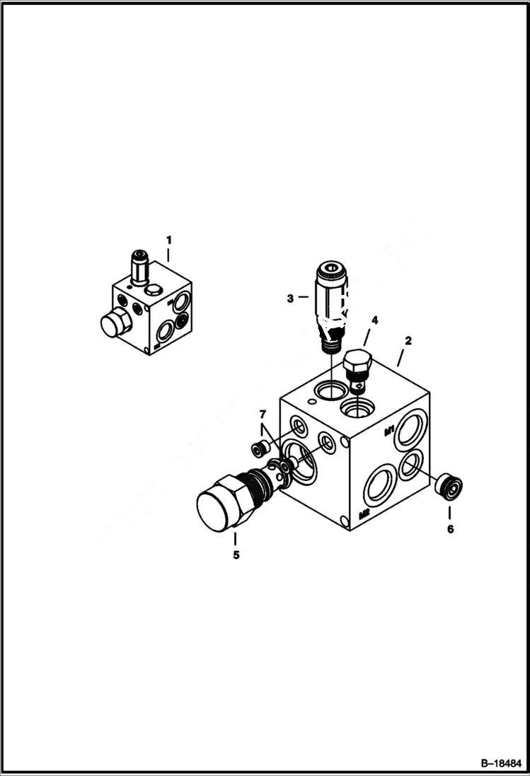 Схема запчастей Bobcat TRENCH COMPACTORS - TRENCH COMPACTOR (Valve) (223300195 & Above) Loader