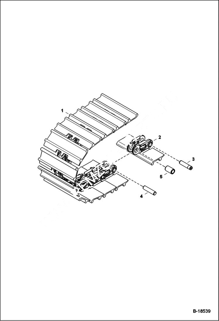 Схема запчастей Bobcat 225 - TRACKS (Steel) ACCESSORIES & OPTIONS